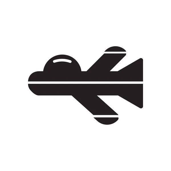 Icono Jet Aislado Sobre Fondo Blanco Para Diseño Web Aplicación — Vector de stock