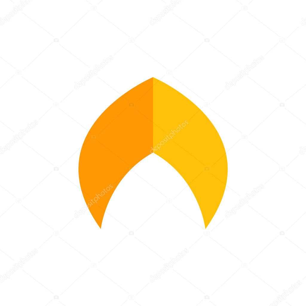Turban icon vector isolated on white background for your web and mobile app design, Turban logo concept