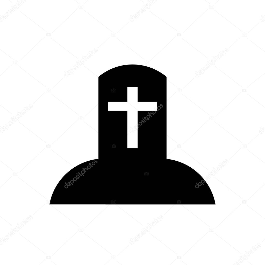 Tomb icon vector isolated on white background for your web and mobile app design, Tomb logo concept
