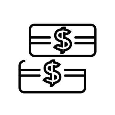 Web ve mobil uygulaması tasarım için beyaz arka plan üzerinde izole para simgesi