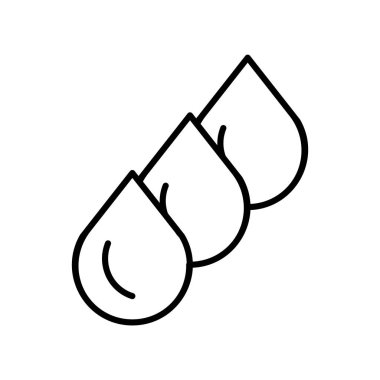 Beyaz arka plan üzerinde damla w izole Parlatıcı simge vektör ile damla