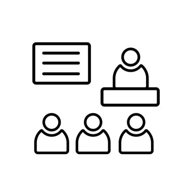 Web ve mobil uygulaması tasarım için beyaz arka plan üzerinde izole sunu simgesini