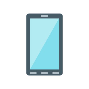 Smartphone simge vektör işareti ve üzerinde beyaz backgro izole sembolü