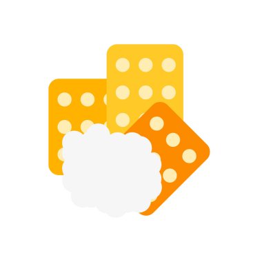 Sünger simge vektör işareti ve beyaz arka plan üzerinde izole sembolü