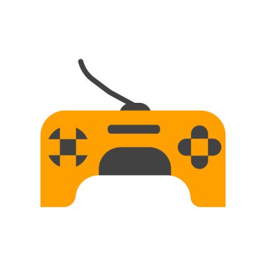 Gamepad simge vektör işareti ve beyaz arka plan üzerinde izole sembolü