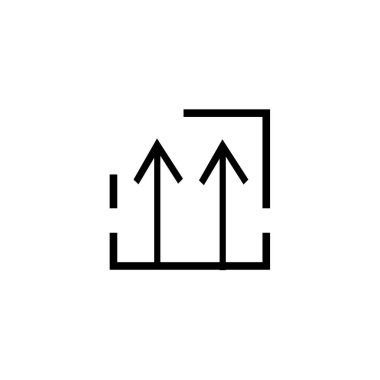 Web ve mobil uygulaması tasarımı, Upload logo kavramı için beyaz arka plan üzerinde izole simge vektör yükle