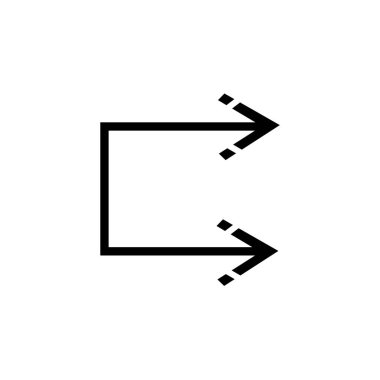 Web ve mobil uygulaması tasarım, Shuffle logo kavramı için beyaz arka plan üzerinde izole shuffle simge vektör