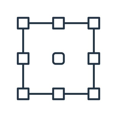 Seçimi simge vektör beyaz zemin üzerine, seçim sı izole