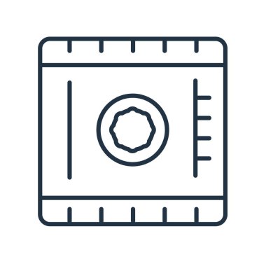 Beyaz arka plan üzerinde izole simge vektör işareti kaydetmek