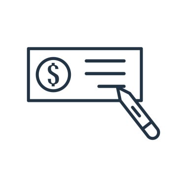 Beyaz arka plan üzerinde çek işareti izole çek simge vektör