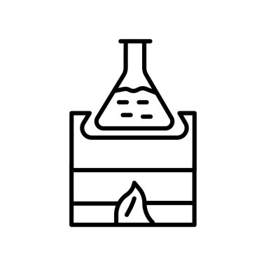 Beyaz arka plan üzerinde izole şişe simge vektör Isıtma, Isıtma