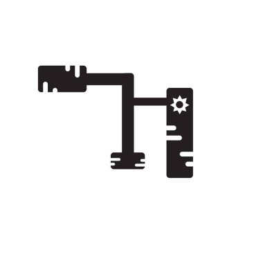 Web ve mobil uygulaması tasarım için beyaz arka plan üzerinde izole kaynakçı simgesi