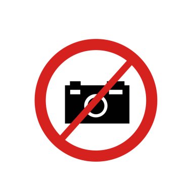 Herhangi bir fotoğraf simge vektör web ve mobil uygulaması tasarımı, hayır fotoğraf logo kavramı üzerinde izole beyaz arka plan