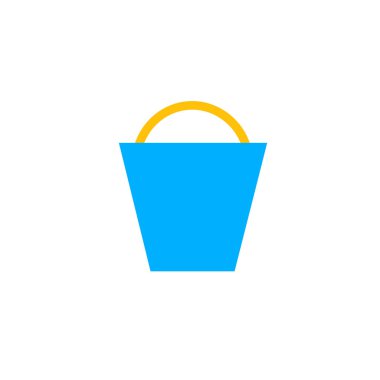 Boya Kovası simge vektör web ve mobil uygulaması tasarımı, boya kovası logo kavramı için izole üzerinde beyaz arka plan