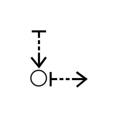 Web ve mobil uygulaması tasarım, çarpın logo kavramı beyaz arka plan üzerinde izole simge vektör çarpma