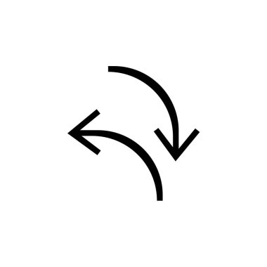 Web ve mobil uygulaması tasarım için beyaz arka plan üzerinde izole simge vektör tekrarlamak, logo kavramı tekrar