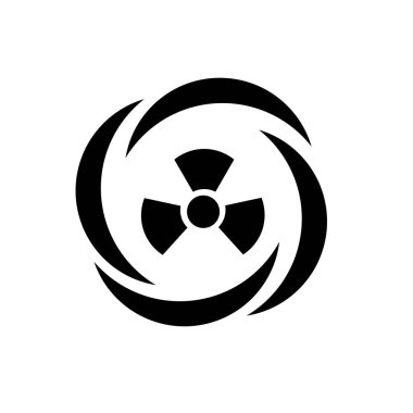 Web ve mobil uygulaması tasarım, toksik logo kavramı için beyaz arka plan üzerinde izole toksik simge vektör