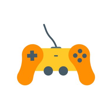 Gamepad simge vektör işareti ve beyaz arka plan üzerinde izole sembolü