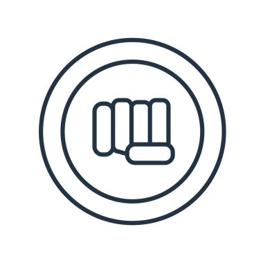 Beyaz arka plan üzerinde işaret izole el simge vektör