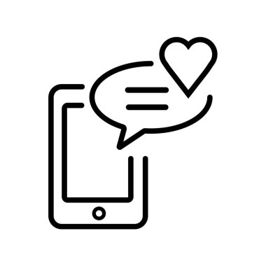 Web ve mobil uygulaması tasarım için beyaz arka plan üzerinde izole Smartphone simgesi