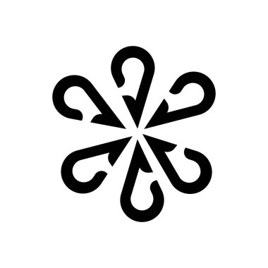 Fukuoka ili simge vektör işareti ve üzerinde beyaz izole sembolü