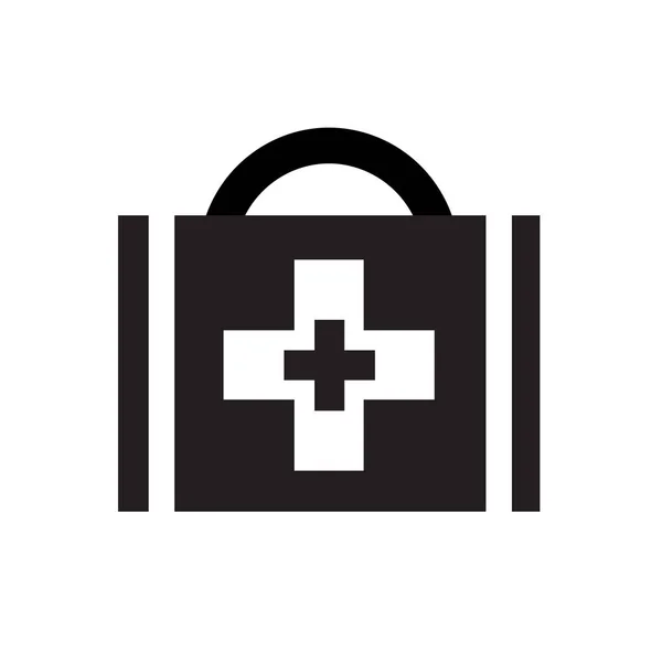 Значок Медичної Валізи Вектор Ізольовано Білому Тлі Дизайну Вашого Веб — стоковий вектор