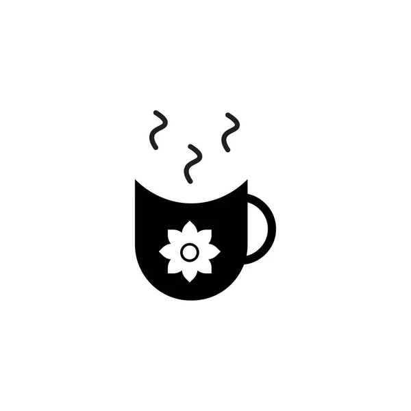 Чай Чашка Японії Значок Векторні Ізольовані Білому Тлі Інтернету Мобільних — стоковий вектор