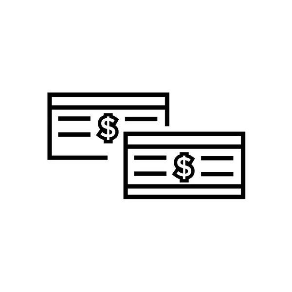 Web Mobil Uygulaması Tasarımı Para Logo Kavramı Için Beyaz Arka — Stok Vektör