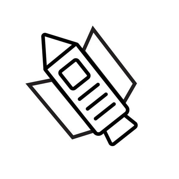 Raketensymbol Isoliert Auf Weißem Hintergrund Für Ihr Web Und Mobiles — Stockvektor