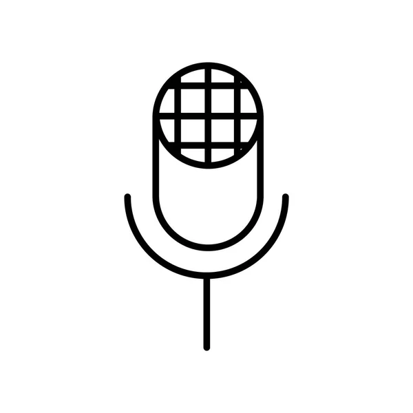 Karaoke ícone vetor sinal e símbolo isolado no fundo branco — Vetor de Stock
