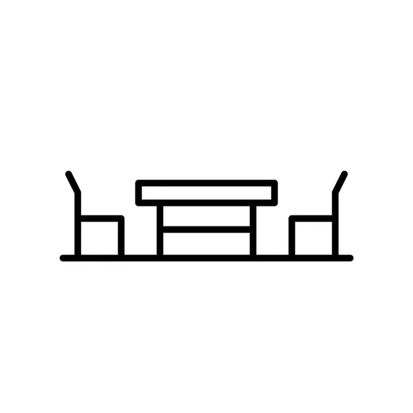 Cuadro icono vector aislado sobre fondo blanco, signo de tabla, thi — Vector de stock