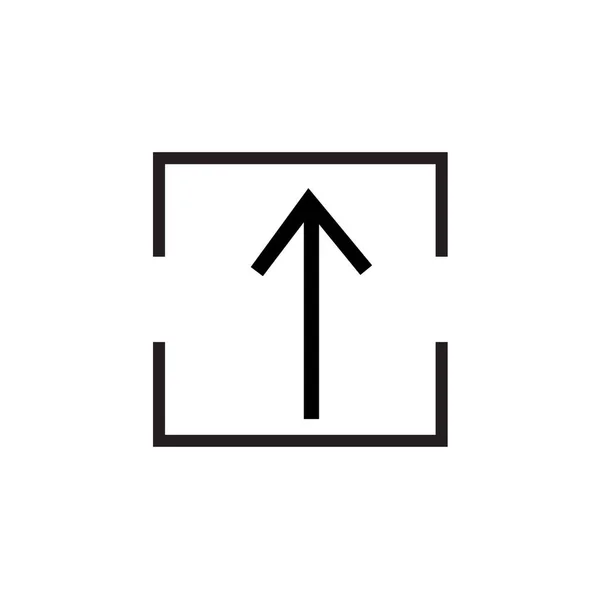 Pfeil Nach Oben Icon Vektor Isoliert Auf Weißem Hintergrund Für — Stockvektor