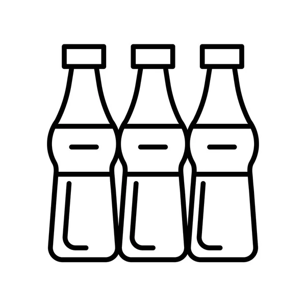 Soda Icon Vector Isolato Sfondo Bianco Soda Segno Trasparente Elementi — Vettoriale Stock