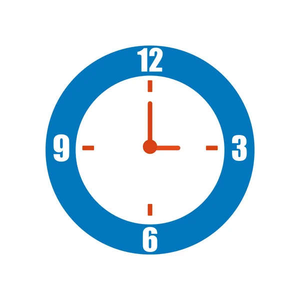 Uhr Symbol Vektorzeichen und Symbol isoliert auf weißem Hintergrund, — Stockvektor