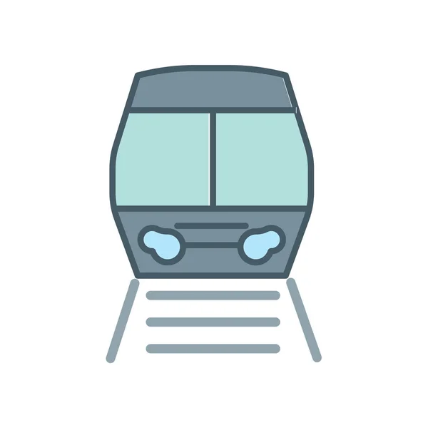 Τρένο Εικονίδιο Διάνυσμα Που Απομονώνονται Λευκό Φόντο Για Web Και — Διανυσματικό Αρχείο