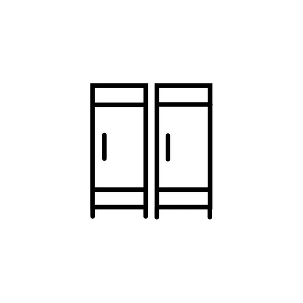 Lockers Vector Icono Aislado Sobre Fondo Blanco Para Diseño Web — Vector de stock