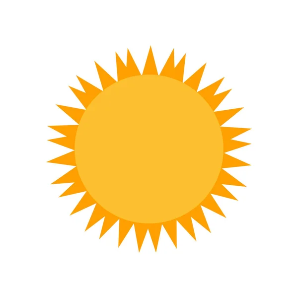 Иконка солнца знак вектора и символ изолированы на белом фоне, Су — стоковый вектор