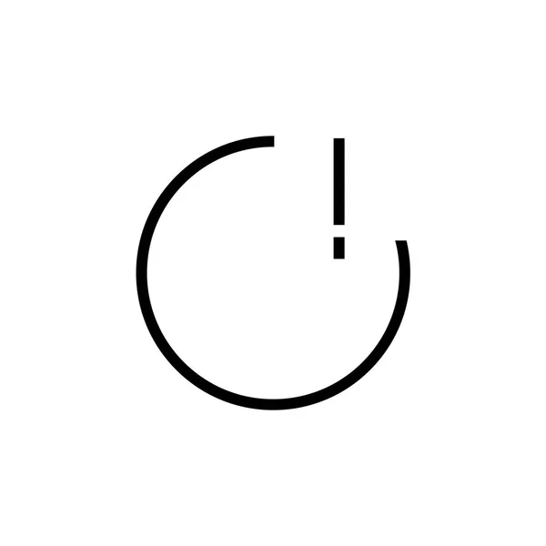 Значок небезпеки векторний знак і символ ізольовані на білому тлі , — стоковий вектор