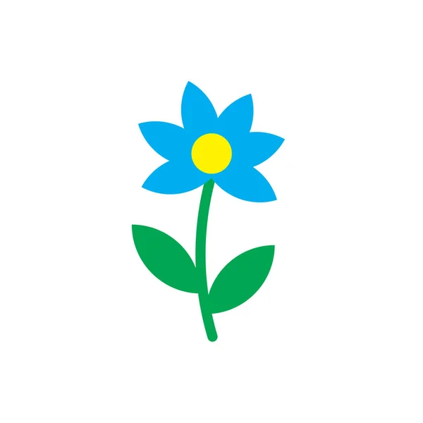 Flor icono signo vectorial y símbolo aislado sobre fondo blanco — Vector de stock