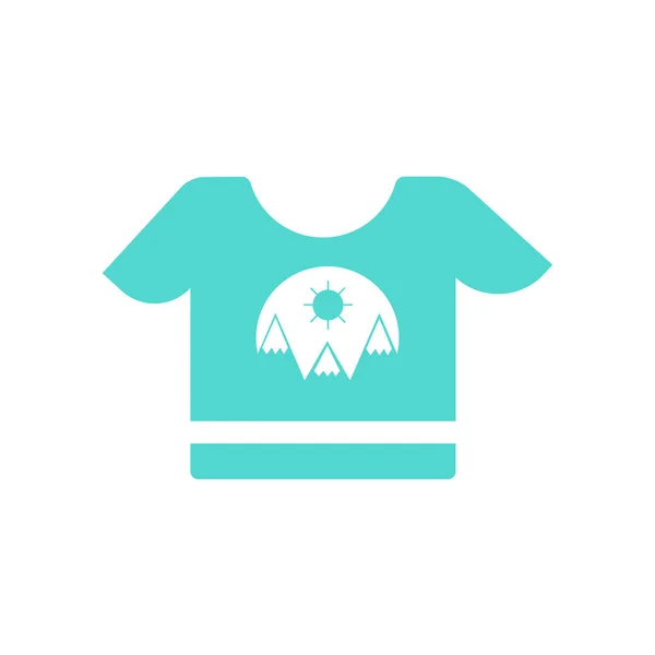 Shirt Pictogram Geïsoleerd Een Witte Achtergrond Voor Web Mobiele App — Stockvector