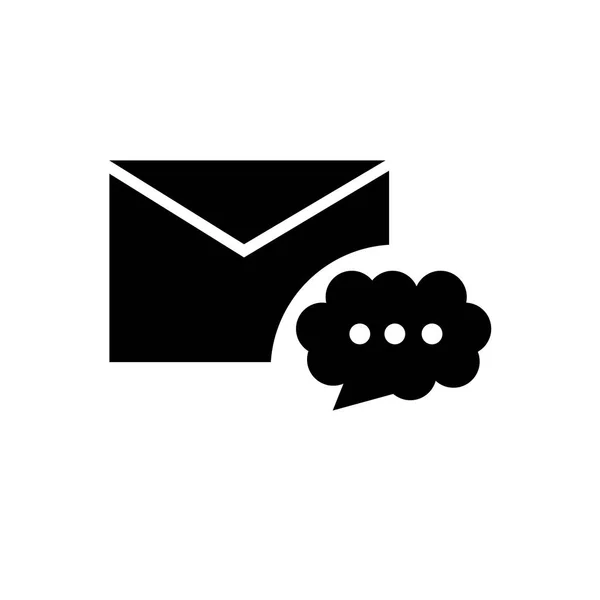 E-Mail-Symbol Vektorzeichen und Symbol isoliert auf weißem Hintergrund, — Stockvektor