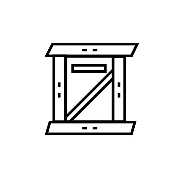 Знак вектора куба и символ изолированы на белом фоне, С — стоковый вектор