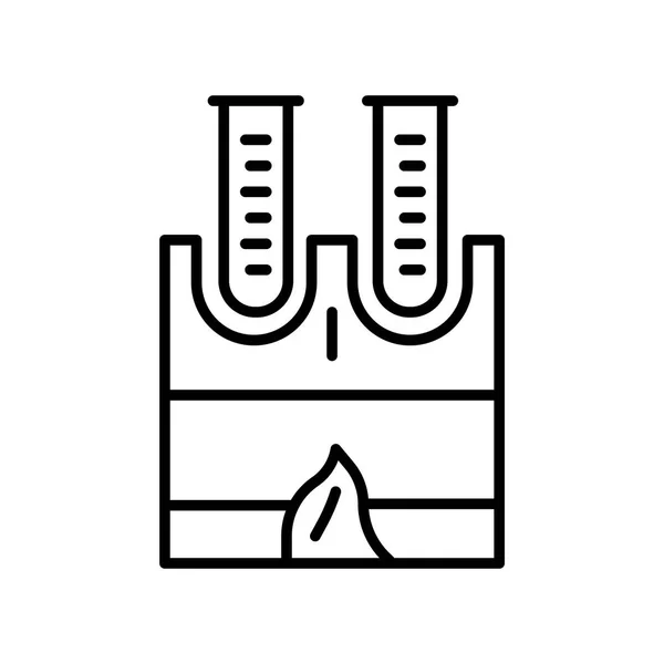 Frasco icono vector aislado sobre fondo blanco, signo del frasco, thi — Vector de stock