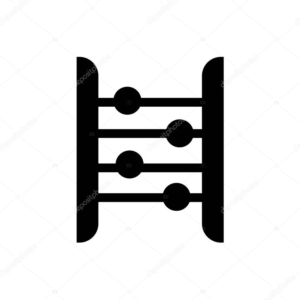 Abacus icon vector isolated on white background for your web and mobile app design, Abacus logo concept
