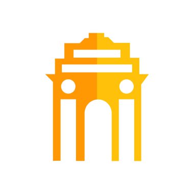 Kapı simge vektör işareti ve beyaz arka plan üzerinde izole sembolü