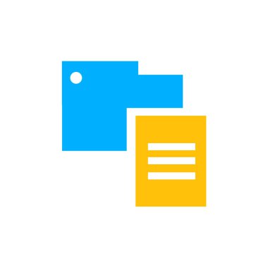 Klasör simge vektör işareti ve beyaz arka plan üzerinde izole sembolü,