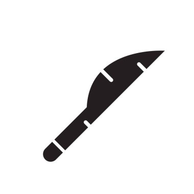 Web ve mobil uygulaması tasarım için beyaz arka plan üzerinde izole hançer simgesi