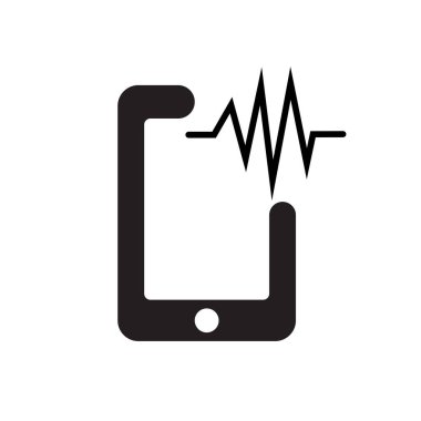 Web ve mobil uygulaması tasarım için beyaz arka plan üzerinde izole telefon simgesi