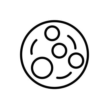 Web ve mobil uygulaması tasarım için beyaz arka plan üzerinde izole ay simge