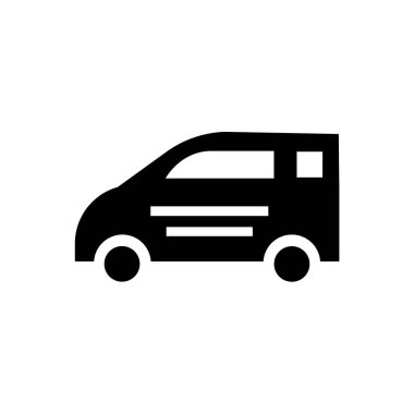 Akıllı araç simge vektör web ve mobil uygulaması tasarımı, akıllı araç logosu kavramı için izole üzerinde beyaz arka plan